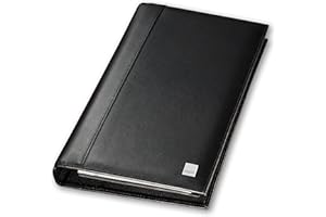 SIGEL VZ204 Leather Business Card Organiser, Torino, 16 x 27.5 cm, Black