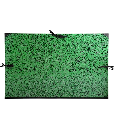 Canson Document Folder With 2 Corners And Elastic Fastener - 320x450 Mm Green