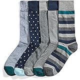 Amazon Essentials Calzini a Fantasia (in precedenza Goodthreads) Uomo, 5 Paia
