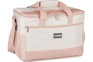 ‎B.PRIME B.PRIME 20L Kühltasche Classic I 36x26x22cm I Isoliertasche I Lunch-Tasche I Kühlbox I Picknick-Tasche I Eistasche I Campingtasche I Picknick I Outdoor I Reisen I Einkauf I Auto
