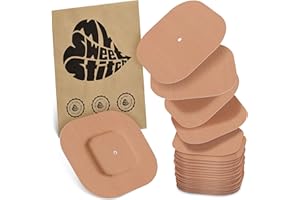 ‎MYSWEETSTITCH MySweetStitch - 25x Simplera Pflaster Quadratisch, Overpatch Kantenlänge 70mm, hautfreundlich, wasserfest, atmungsaktiv, Beige