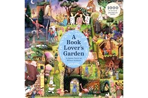 A Book Lover's Garden: A 1000-Piece Jigsaw Puzzle by Michael Kirkham