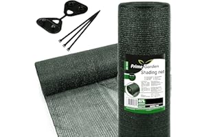 Prime Garden® Verde Rete Frangivista e di Protezione Solare per Recinzioni, Giardino, e Balcone - Tessuto HDPE Stabilizzato UV (40% Ombreggiatura, 1,5m x 25m = 37,50m²)