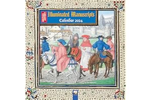 British Library: Illuminated Manuscripts Wall Calendar 2024 (Art Calendar): Original Flame Tree Publishing-Kalender [Kalender]