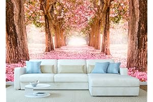 Oedim Fotomural Vinilo Decorativo | Paisaje Rosas | 400 x 300 cm | Decoración para comedores, Salones, Habitaciones