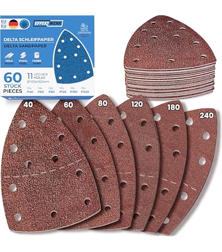 5x Exzenterschleifscheiben 150 Mm – Körnung P1000, 15 Loch, Grün, Wasserfest – Für Schleifer