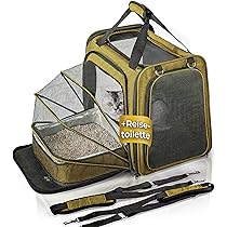 Trasportino Per Gatti Skudo Con Lettiera - 60x40x39 Cm, Cassetto Estraibile E Griglia Di Sicurezza - Foto 9