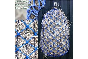 Elim-a-Net - Small Holed Slow Feeding Haynet BLUE - 3 Sizes - Horse Cob or Pony (Horse/Full)