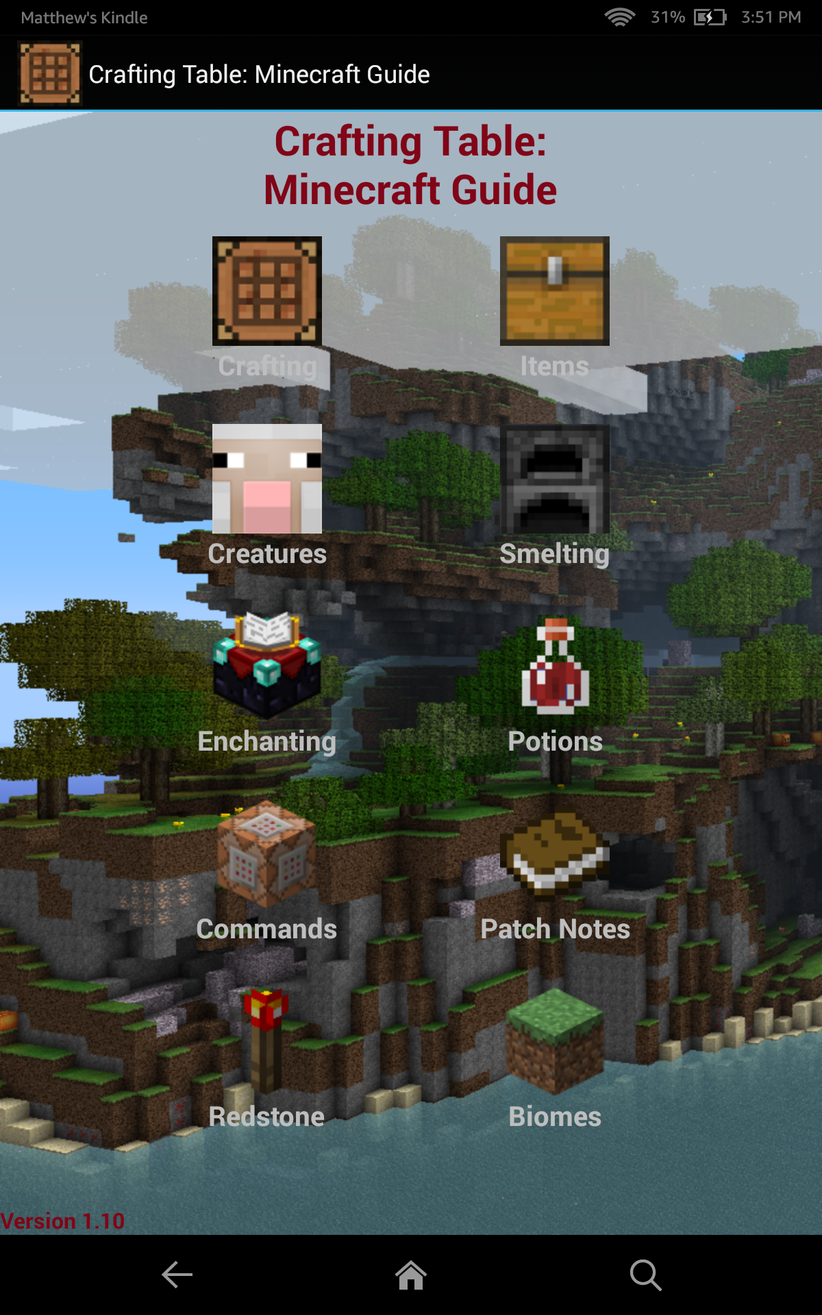 Crafting Table: A Minecraft Guide: Amazon.it: Appstore per Android