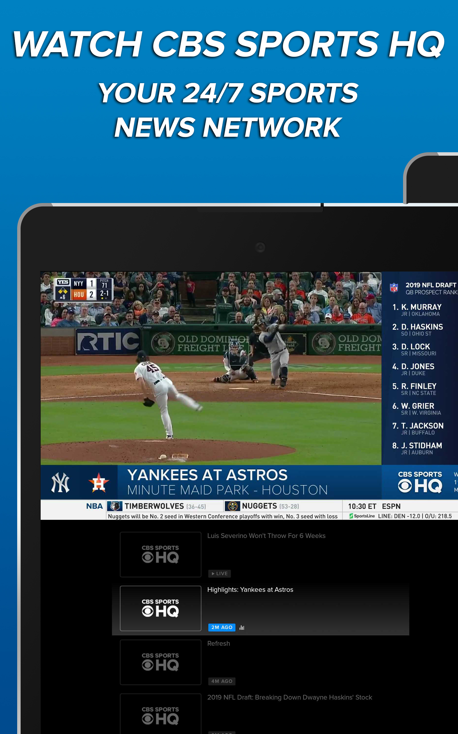 Cbs Sports App Scores News Stats Watch Live Amazon De Apps Fur Android
