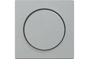 Schneider Electric Merten Centralplatta med vred knopp, roterande dimmer, roterande dimmerinsats, system M, aluminium, artike