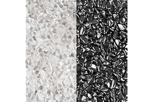 ‎PURAJA PURAJA Ladesteine und Entladesteine | Premium Hämatit und Bergkristall | 100% echte Edelsteine | Handverlesene Mischung | Zum Laden und Entladen von Edelsteinen, Heilsteinen, Trommelsteinen