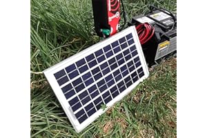BURNTEC 12V Weatherproof Solar Panel Battery Charger for Electric Fence Horse Livestock Energizer