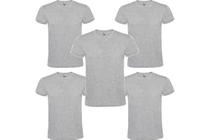 ROLY Camiseta Hombre Manga Corta | Pack 5 | Algodón | Cuello Redondo 11 Colores