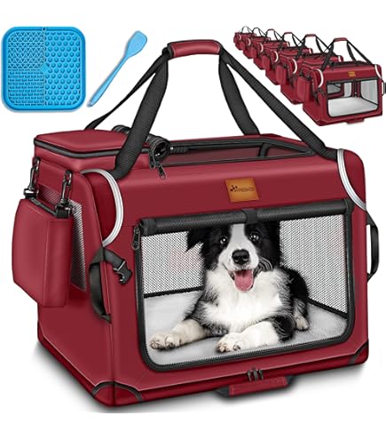 LOVPET® ReisBench Hondenbench Hondenbox Honden Transportbox Opvouwbaar Incl Transportzak Hondenbak Transportbox Voor Huisdieren Honden En 3