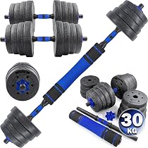 Verstellbare Hanteln Set 10/15kg – Achteckig, Platzsparend & Perfekt Fürs Home-Gym (inkl. Langhantel-Adapter)