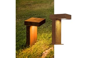 SLV LED-pollerlampa RUSTY PATHLIGHT | Premium golvlampa för individuell utomhusbelysning i rostdesign | Utomhusvägslampa, baslampa, uppfartsbelysning, trädgårdslampa
