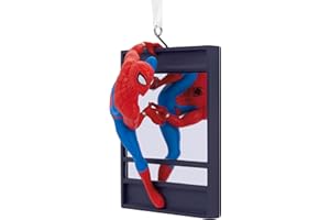 Hallmark Spiderman on Window Ornament, MARVEL Tree Decoration, Disney Hanging Ornament, Christmas Hanging Ornament, Gifts for Christmas
