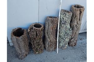 QIANSHOUYAN SAHAWA® Korkröhre ca.40 cm ,Korkrinde, Korkeiche, Terrarium