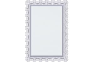 ‎THE LAZY PANDA CARD COMPANY 25 x blaues Zertifikatspapier, gedruckt auf hochwertigem 120 g/m²-Papier