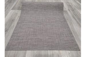 Tadi & Imperio1979 Alfombra Larga Vinilo Trenzado para Pasillo Cocina Dormitorio a Medida Presencia Natural de Alta Resistencia con Trasera de PVC Antideslizante (Twist 7833)