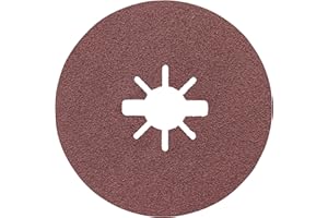 BOSCH ACCESORIOS - Bosch Professional Expert - Discos de lija de fibra (para metales, X-LOCK, R444, Ø125 mm, grano 120, diámetro del orificio: 22,23 mm)