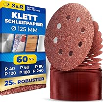 5x Schleifscheiben Schleifpapier 125mm P24 ohne Loch Klett 5x Schleifscheiben Schleifpapier 125mm P24 ohne Loch Klett
