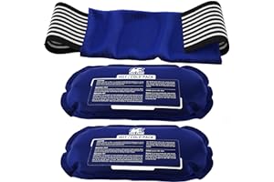 Trekproof Ice Pack (3-Piece Set) Reusable Hot and Cold Therapy Gel Wrap Support Injury Recovery, Alleviate Joint and Muscle Pain Rotator Cuff, Knees, Back & More