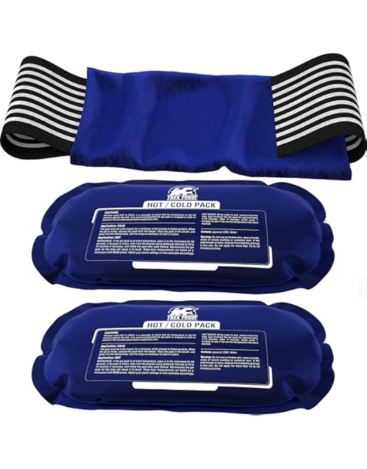 Reusable Hot/Cold Gel Ice Packs For Pain Relief With Sleeve - Small-XL | UK - View #4
