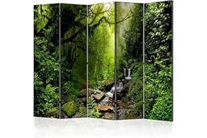 ‎MURANDO murando Raumteiler Foto Paravent Wald 225x172 cm beidseitig auf Vlies-Leinwand Bedruckt Trennwand Spanische Wand Sichtschutz Raumtrenner Home Office c-B-0193-z-c