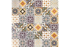 Cerames piastrelle ceramiche marocchine Maraj – ceramiche piastrelle mosaico decorative per il bagno, la cucina, sotto le scale | Piastrelle colorate marocchine con motivo orientale 10x10 cm