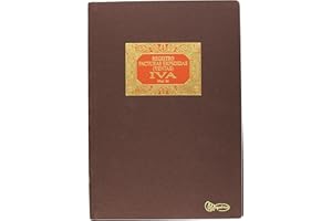 Miquelrius - Libro de Contabilidad, Clase R, Folio Natural 215 x 315 mm, Rayado Facturas Expedidas (I.V.A.), 100 Hojas de 102 g/m², Forrado en Tela, Lomo Engomado