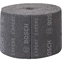 Rotolo Abrasivo Bosch Expert N880 - Tessuto Non Tessuto Per Acciaio, 100mm X 10m, Grana Fina A