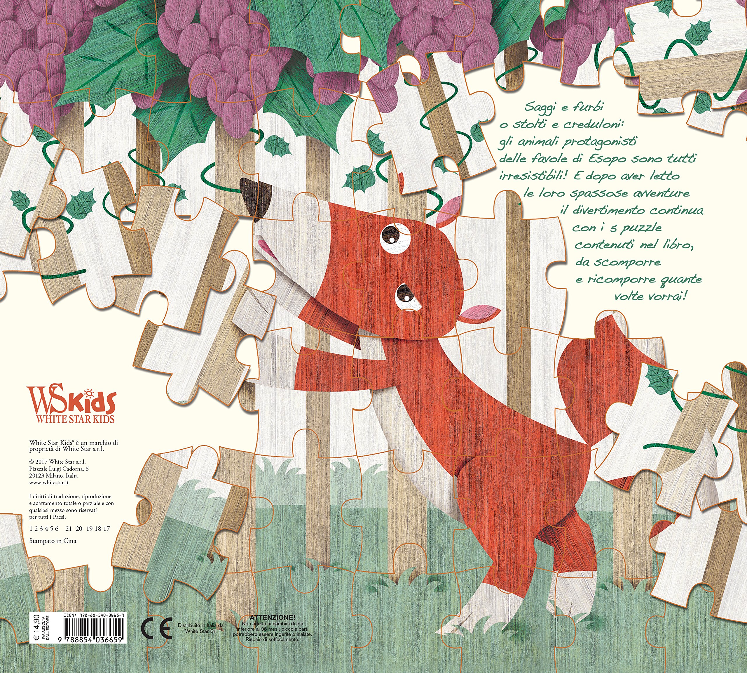 Le favole di Esopo. Libro puzzle