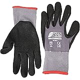 NITRAS 8800 Flexible Fit - Guanti da giardinaggio, 3 paia, taglia 7/M, rosso