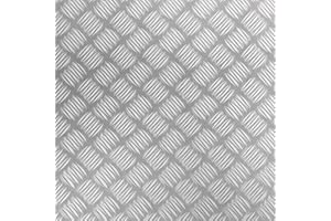 Venilia Folia samoprzylepna o industrialnym wyglądzie, metal ryflowany, matowa, strukturalna, folia dekoracyjna, folia do mebli, PCW, bez ftalanów, srebrna, grubość: 0,215 mm, 53137, 67,5 cm x 1,5 m