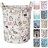 Merdes 19.7ââ‚¬â„¢ââ‚¬â„¢ Waterproof Foldable Laundry Hamper, Dirty Clothes Laundry Basket, Linen Bin Storage Organizer for Toy Collection (Paris)