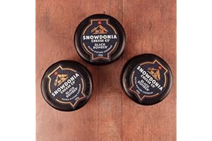 DEVON HAMPERS Snowdonia Cheese Company 3 x Black Bomber Extra Mature Cheddar Cheeses - Rich, Tangy Flavour & Smooth, Creamy Texture