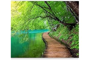 Papier peint murando intissé 400x280 cm Décoration Murale XXL Poster Tableaux Muraux Tapisserie Photo Trompe l'oeil paysage nature pont c-A-0073-a-b