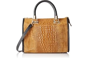 Chicca Borse Borsa Donna a Mano in Pelle con Tracolla Bauletto