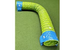 Callieway Tunnel Agility „Pro“ Couleur Vert-lémon Selon Les Normes FCI Ø 60cm/3 m - 2 Sacs de lestage « Basic » déjà Inclus