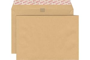 Elco 62480 Boite de 500 enveloppes sans fenêtre Format C5 Brun