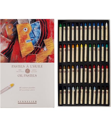 Caran D'Ache Neopastel Professional Artist Oil Pastels 48 Shades