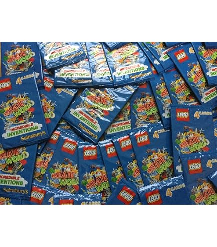 Sainsburys 40 Lego Create the World Incredible Inventions Cards, 10 packs  of 4, 2018 Blue cover edition : Amazon.co.uk: Toys & Games