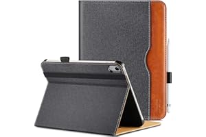 LUCMO Hülle Kompatibel mit iPad A16 11. Generation 2025 11 Zoll/ipad 10. Generation 10,9 Zoll 2022,PU Leder Schutzhülle mit Ständer, Kartensteckplatz Tablet Hülle ipad 2025 2022 - Schwarz