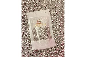 CAKE N BAKE Metallic/Shimmer Balls Edible Cupcake Cake Topper Sprinkles (35g Pouch) (Metallic Gold) (Metallic Silver)