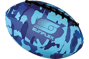 ‎SUNFLEX Sunflex® Neopren American Football Camo | Werfen & Fangen | wassfestes Wurfei mit rutschfestem Grip | für Strand, Park & Garten| leicht & robust | 127g | für Kinder & Erwachsene