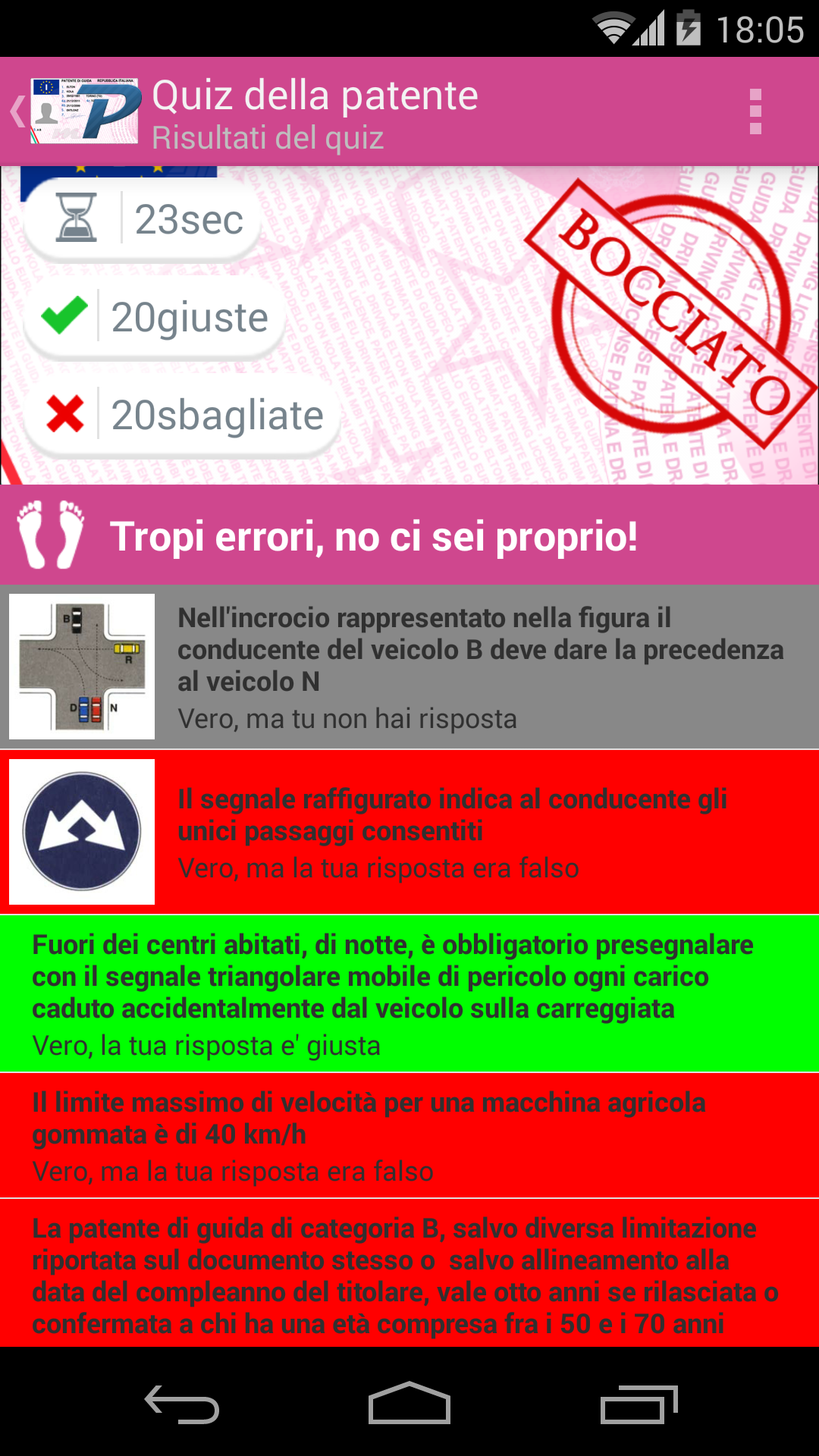 myPatente Italian Driving License Quiz Amazon.co.uk Appstore for Android
