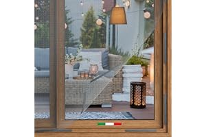 BABYBUNNY Zanzariera Magnetica Finestra - Made in Italy | Innovativo Fissaggio Magnetico | Zanzariera in Vetroresina Ritagliabile su Misura | 24 Potenti Magneti 3M | Adatta a Tutte le Finestre (120x160 CM)