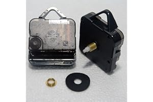 CLOCK SPARE PARTS Young Town 12888 Mécanisme d'horloge Tic-tac à Quartz de Rechange, Fixation à Écrou, (Longueur Totale de Tige: 17,5 mm)